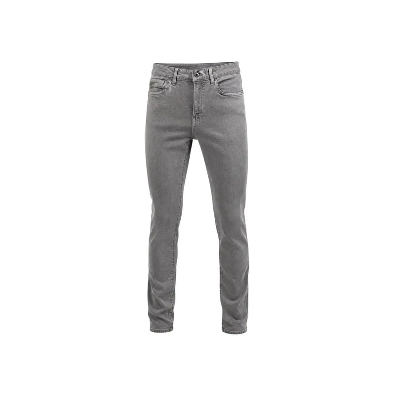 Armani Exchange Graue Slim-Fit-Jeans für Herren aus Denim mit fünf Taschen und dezenter Waschung, Vorderansicht