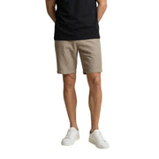 Armani Exchange Leinenshorts für Herren in Khaki mit taillierter Passform und Vordertaschen, Vorderansicht