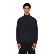 Armani Exchange Schwarzes Herren-Sweatshirt aus Baumwolle mit Reißverschluss, dezentem Farbblock-Design und eleganter, moderner Silhouette