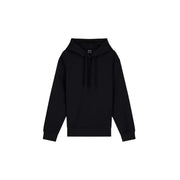 Armani Exchange Schwarzer Herren-Hoodie aus Polyester mit minimalistischem Design und gerippten Bündchen für den Freizeitbereich