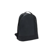 Armani Exchange Schwarzer Herren-Rucksack aus Polyester mit minimalistischem Design und dezentem Markenlogo am seitlichen Reißverschluss.