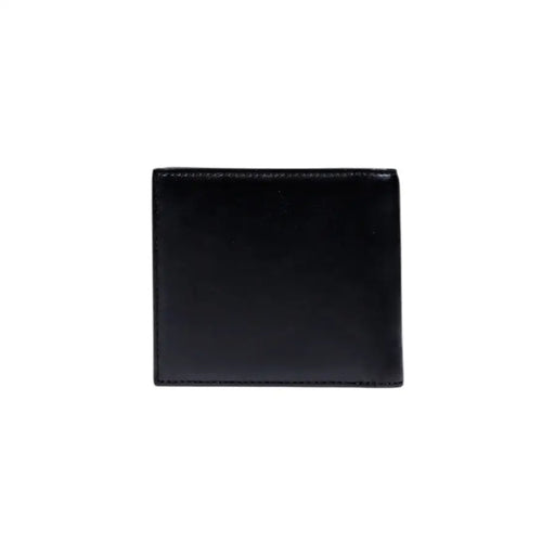 Black leather bifold wallet from Armani Exchange for men with inner pockets