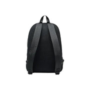 Armani Exchange Schwarzer Herrenrucksack, Rückansicht mit strukturierter Netzrückenpartie und gepolsterten Schultergurten