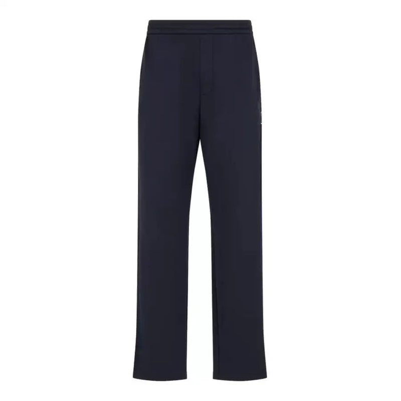 Dark blue Armani Exchange men’s cotton blend straight-leg track pants for a stylish look