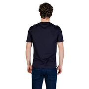 Marineblau Armani Exchange Herren-T-Shirt aus Baumwolle mit Rundhalsausschnitt und kurzen Ärmeln für die Freizeit