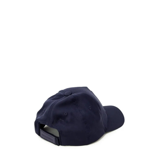 Marineblau Armani Exchange Herrenkappe aus Polyester mit verstellbarem Riemen und von hinten sichtbarem Markenlabel