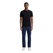 Armani Exchange men t-shirt black short-sleeved crew neck casual cotton top