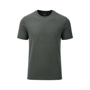 Dunkelolivgrün Armani Exchange Herren-T-Shirt aus Baumwolle mit Rundhalsausschnitt und dezenter Struktur