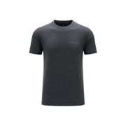 Dunkelgrau Armani Exchange Herren-T-Shirt aus Baumwolle mit Rundhalsausschnitt und dezenter Logostickerei auf der Brust