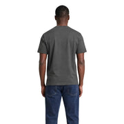 Armani Exchange graues Herren-T-Shirt aus Baumwolle mit dunkelgrauem Kurzarm und Rundhalsausschnitt