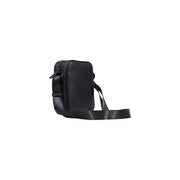 Armani Exchange Schwarze Herren-Schultertasche aus genarbtem Leder mit elegantem, minimalistischem Design und verstellbarem Schultergurt