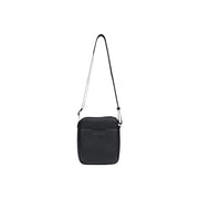 Armani Exchange Schwarze Herren-Schultertasche aus genarbtem Leder mit elegantem, minimalistischem Design und verstellbarem Schultergurt