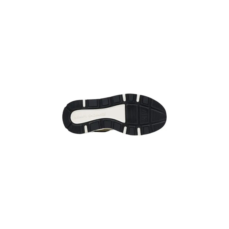 Schwarze Gummisohle mit weißer Zwischensohle und Keds-Logo Armani Exchange Herren-Sneaker, grün, Schnürung, Polyester