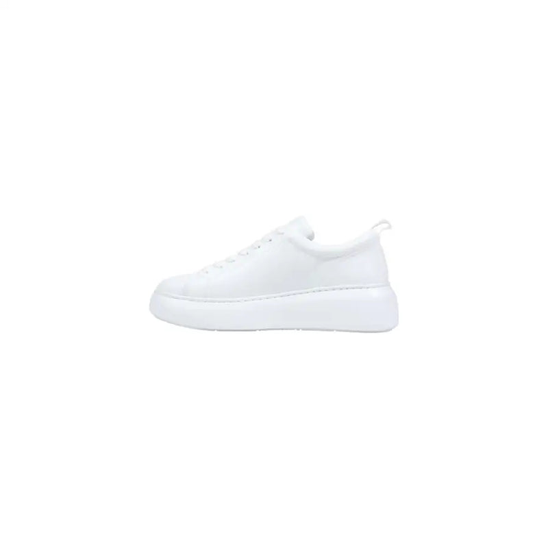 Armani Exchange Herren-Sneaker, weißes Leder, niedrigtop mit klobiger Sohle und Schnürsenkeln für sportlich-lässige Kleidung