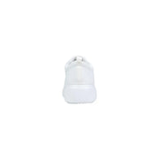 White sneaker by armani exchange men featuring a sleek minimalist design with smooth synthetic upper leather sporty slip