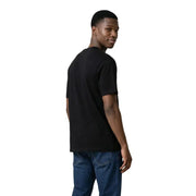 Armani exchange Herren-T-Shirt, schwarz, Baumwolle, Kurzarm, Rundhalsausschnitt, Vorderansicht