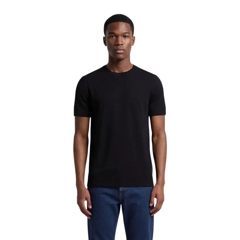 Armani Exchange Herren schwarzes Kurzarm-T-Shirt mit Rundhalsausschnitt t-shirt Aus weicher Baumwolle gefertigt, für lässige Kleidung