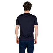 Marineblaues Kurzarm-Rundhals-Shirt Armani Exchange Männer t-shirt Aus weicher Baumwolle für den Alltag.