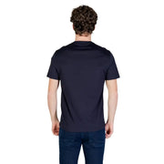 Armani Exchange Herren dunkelblaues, kurzärmeliges Baumwoll-T-Shirt mit Rundhalsausschnitt und kurzen Ärmeln t-shirt ideal für Freizeitkleidung