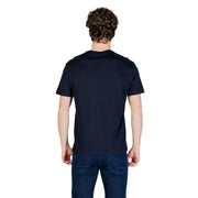 Armani Exchange Herren marineblaues Kurzarm-Rundhals-Shirt t-shirt Aus weicher Baumwolle gefertigt, für lässige Kleidung