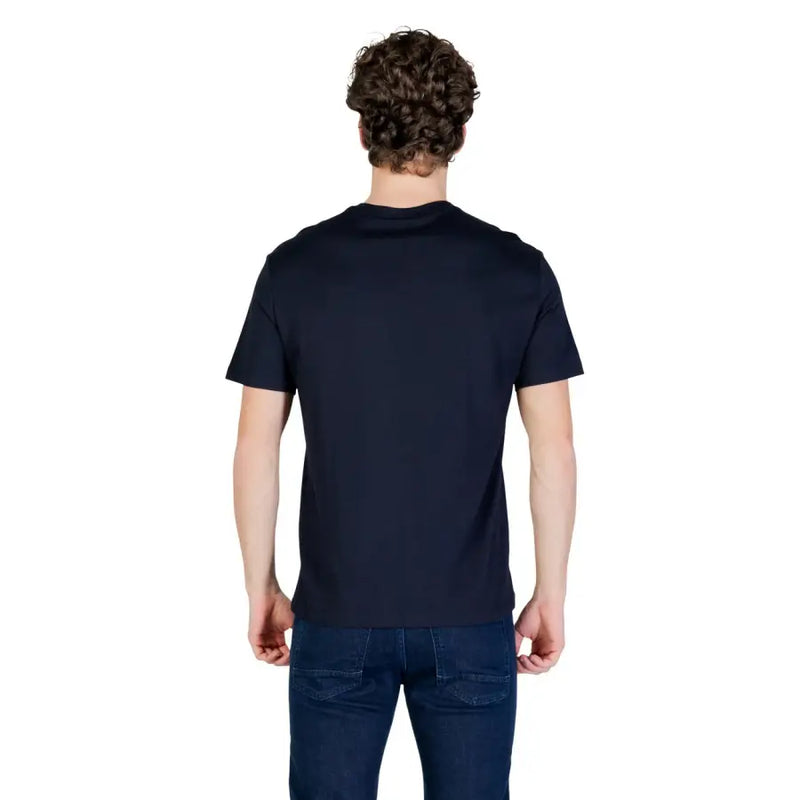 Armani Exchange Herren marineblaues Kurzarm-Rundhals-Shirt t-shirt Aus weicher Baumwolle gefertigt, für lässige Kleidung