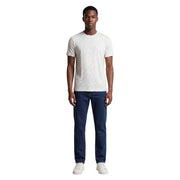 Armani Exchange weißes Kurzarmhemd für Herren t-shirt mit dezentem geometrischem Muster aus weichem Baumwollstoff
