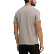 Armani Exchange Männer t-shirt in Hellgrau mit einem eleganten, kurzärmeligen Rundhalsausschnitt