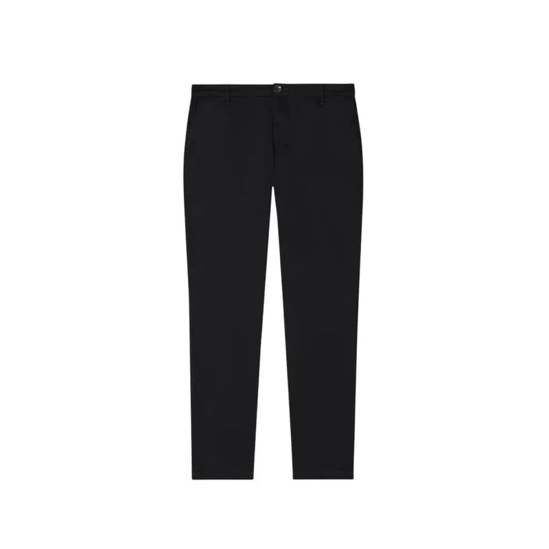 Schwarz Armani Exchange Herrenhose mit taillierter Passform, elegantem, geradem Bein und dezenten Ziernähten