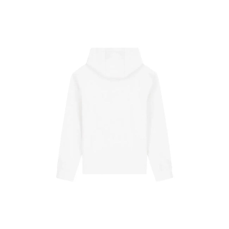 Armani Exchange Herren-Hoodie aus weißer Baumwolle, Vorderansicht, mit Kapuze und langen Ärmeln für die Freizeit.