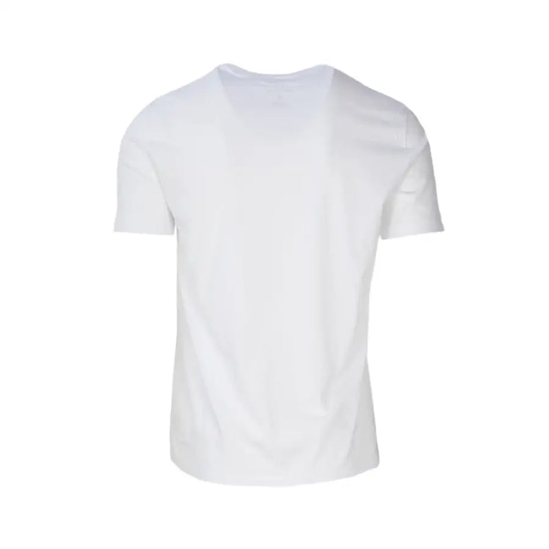White short-sleeved crew-neck cotton T-shirt from Armani Exchange for men