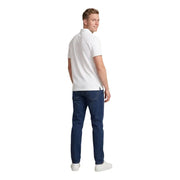 Armani Exchange Weißes Herren-Polohemd aus Baumwolle mit kurzen Ärmeln, klassischem Kragen und sauber verarbeiteten Nähten.