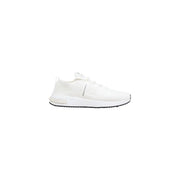 Armani Exchange men white sporty knit polyester sneaker with a sleek minimalist design and subtle side branding