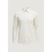 Armani Exchange men shirt with crisp white fabric and subtle vertical pinstripes ideal for formal wear