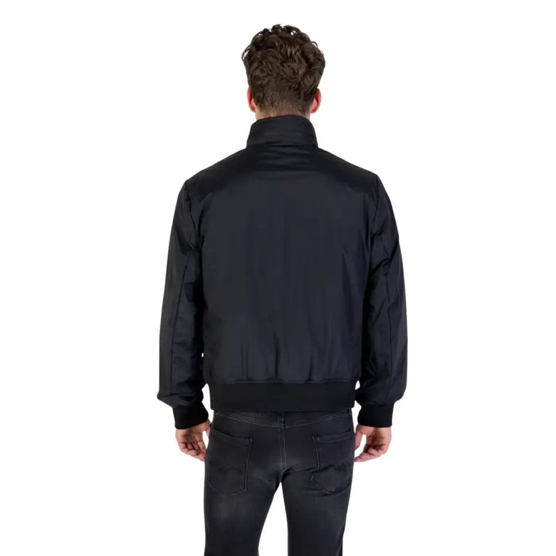 Men’s black bomber jacket from Armani Exchange Zip Front Fall Winter Blazer collection