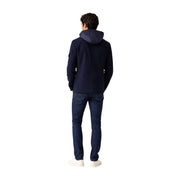 Armani exchange Herrenblazer aus blauer Wolle mit marineblauem Kapuzenjacken-Design, dezent strukturiertem Stoff und modernem Stil