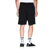 Armani Exchange Schwarze Herrenshorts mit lockerer Passform und dezenten Seitentaschen, Vorderansicht