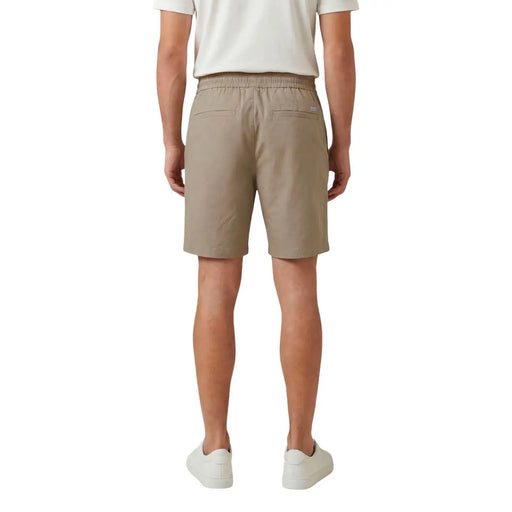 Armani Exchange Herrenshorts in Khaki mit elastischem Bund und minimalistischem Design, Vorderansicht