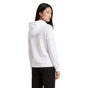 Armani Exchange women white hooded sweatshirt with soft smooth texture and clean lines in cotton blend fabric