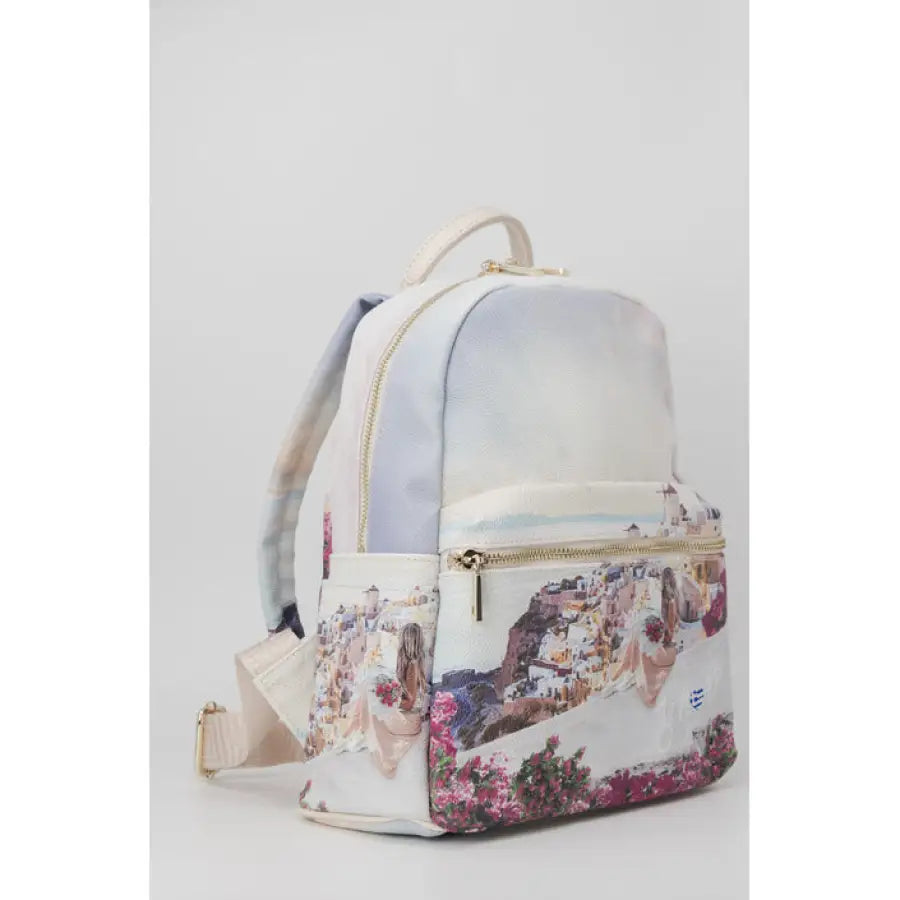 White floral print women bag from Y Not? for urban city fashion