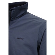 Wendefleecejacke von Barbour für Herren aus dunkelblauem Polyamid mit dezentem, gesticktem Logo auf der Brust