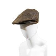 Barbour Wachskappe für Herren aus brauner, gewachster Baumwolle mit klassischer Used-Optik und sichtbaren Nähten, Vorderansicht