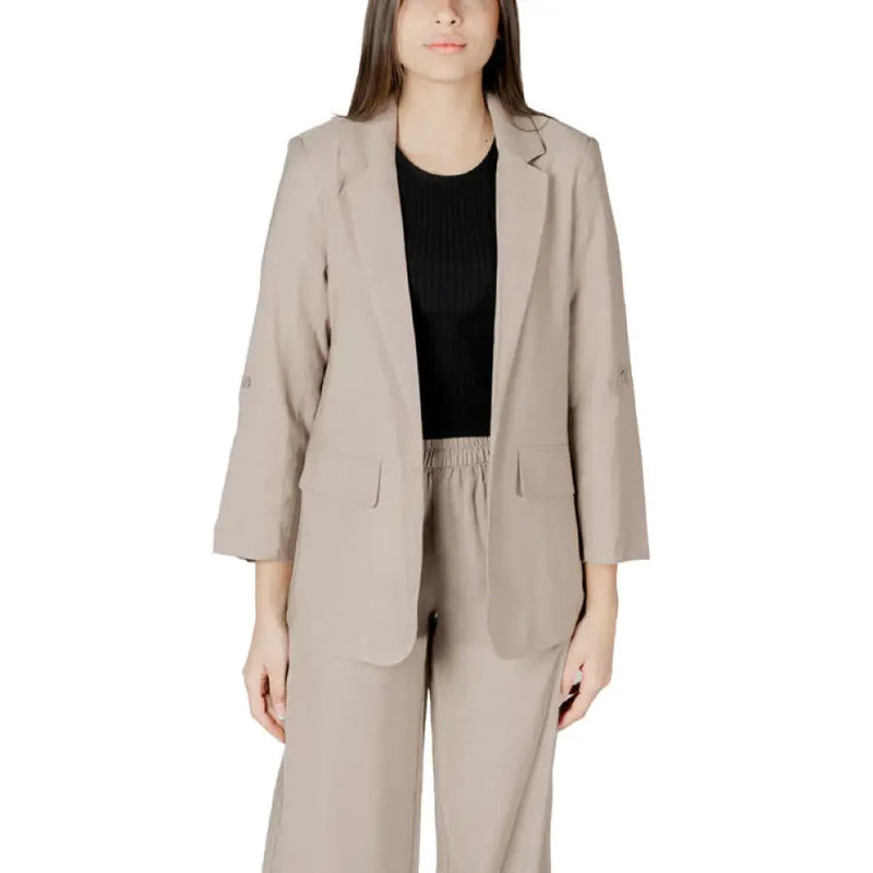 Beige blazer and pants set from Beige Blazer and Pants Suit collection