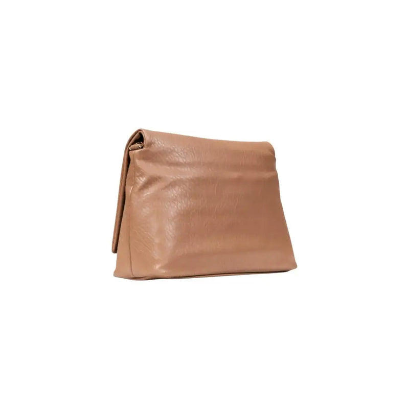 Light brown leather clutch bag with folded flap closure and interior pocket for Beige Liu Jo Handbag