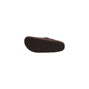 Birkenstock Herren-Boston-Sandalen aus braunem Leder mit profilierter Gummisohle.