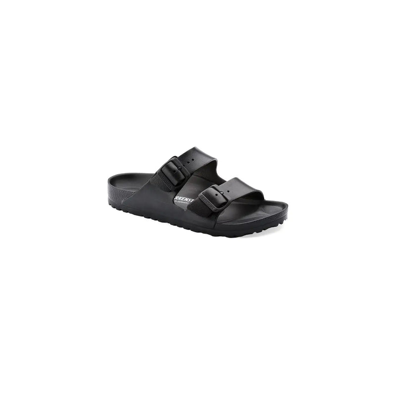 Birkenstock women slippers black size 3 featuring arizona sandals with two adjustable straps and contoured footbed