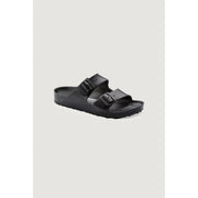 Black birkenstock arizona women slippers size 3 with two adjustable straps and contoured footbed