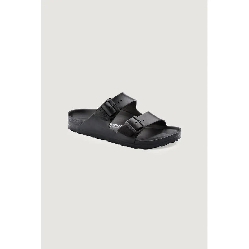 Black birkenstock arizona women slippers size 3 with two adjustable straps and contoured footbed