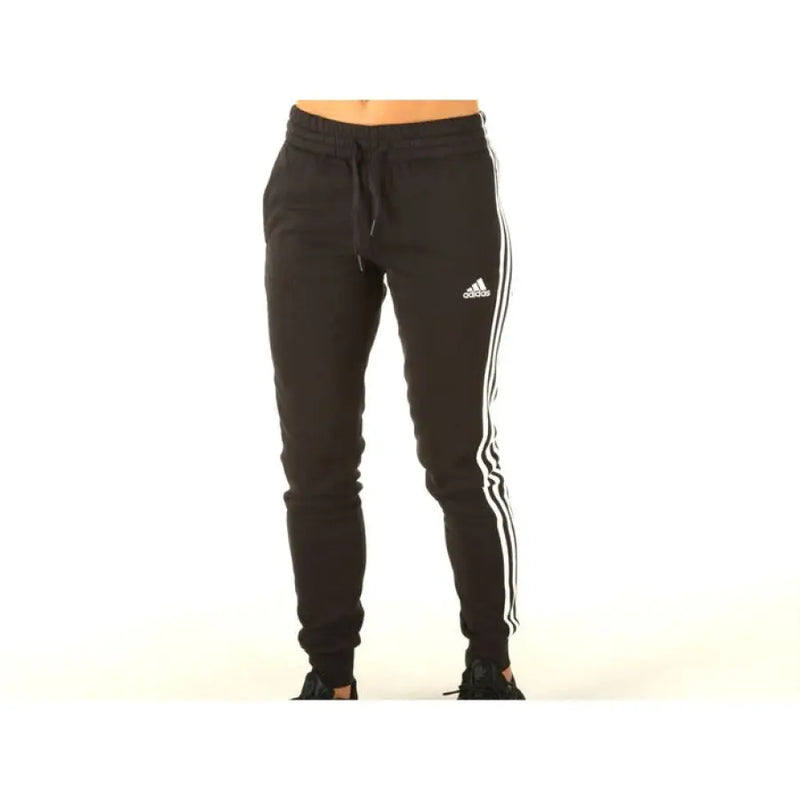 Black Adidas sweatpants featuring a comfortable fit and stylish design for active wear