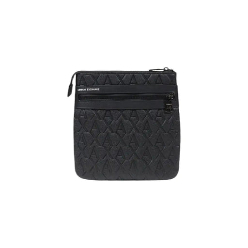 Black Armani Exchange crossbody bag with embossed pattern for stylish everyday use