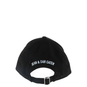 Black baseball cap with Icon embroidery, stylish and comfortable headwear